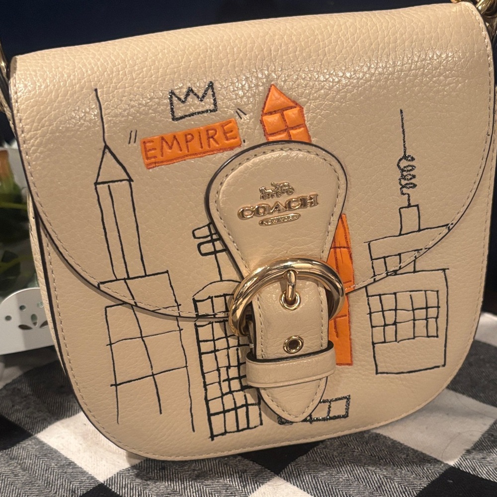 Coach X Jean-Michel Basquiat Kleo Shoulder Bag 17 limited edition - Picture 3 of 11